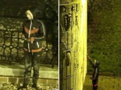 Policja szuka wandala, który pomalował pomnik na Starym Rynku